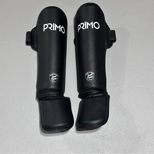 Primo Fightwear Classic Muay Thai Shinguards - Black - Medium